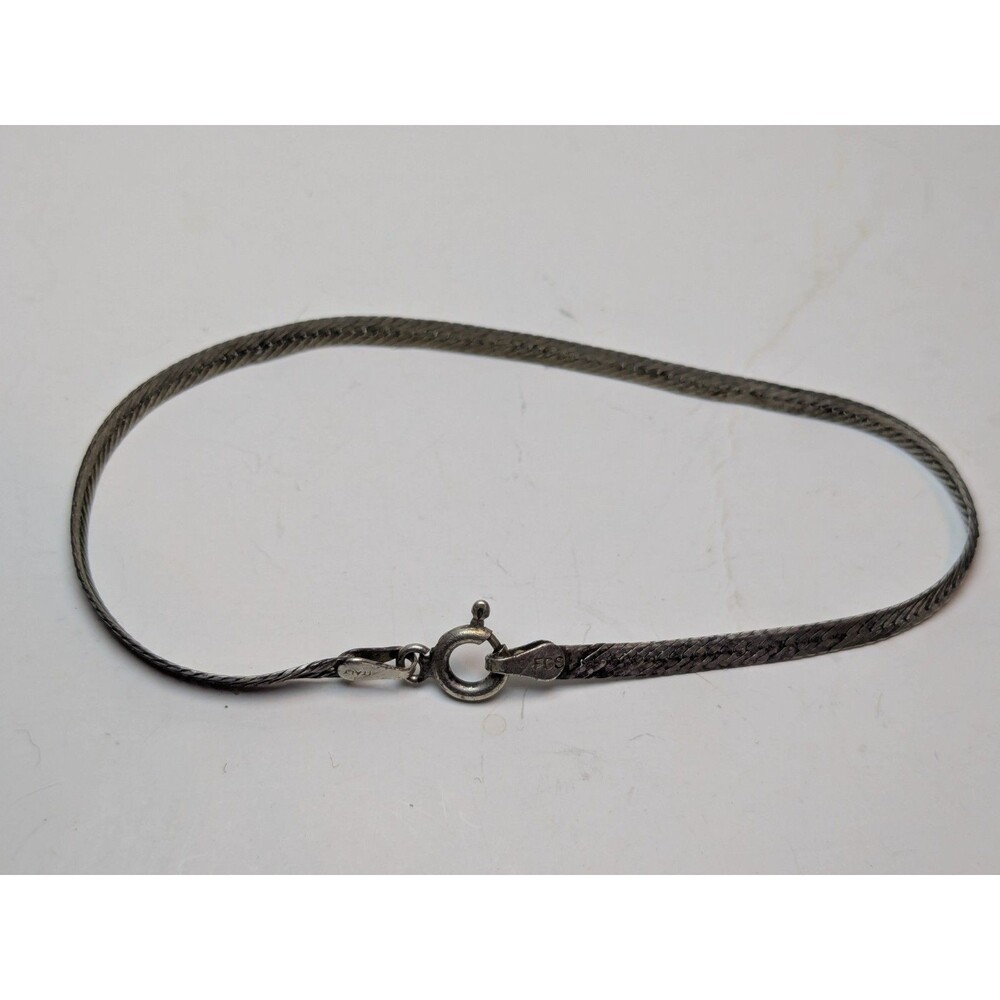 Vior Italy Herringbone Sterling Silver Bracelet
